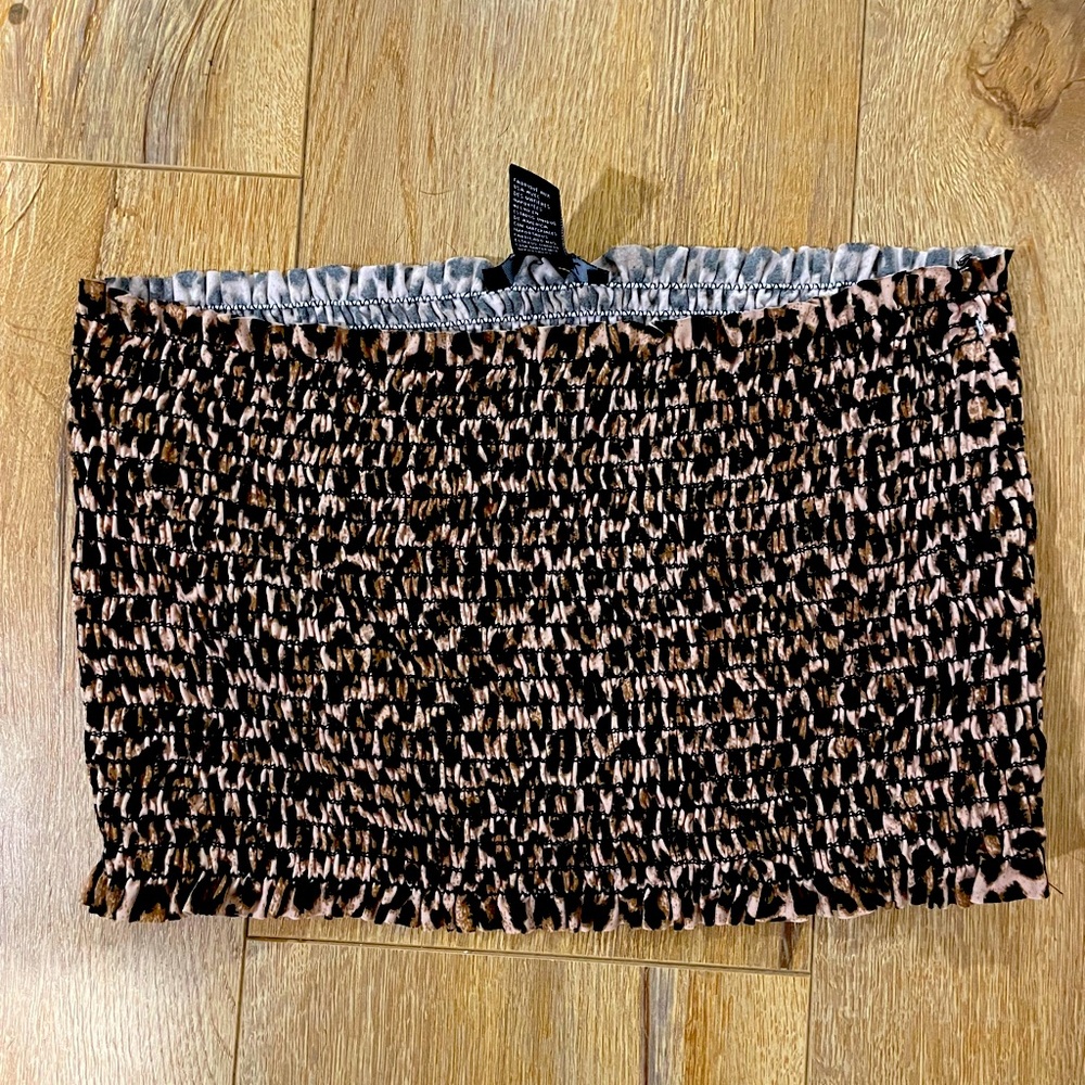 TUBE TOP CHEETAH PRINT